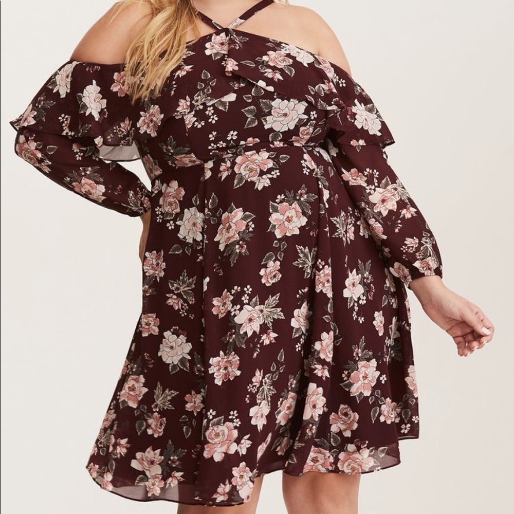 Torrid cold shoulder dress